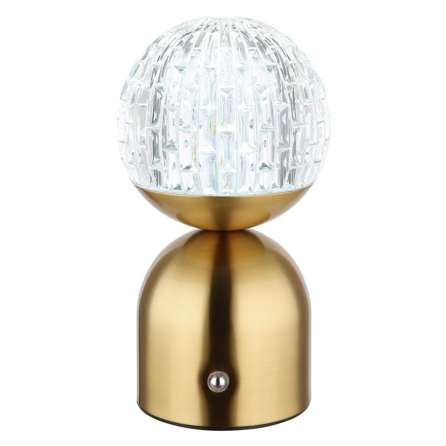 Globo - Сенсорна настільна LED лампа з регулюванням яскравості LED/2,5W/3,7V 2700/4000/6500K 1800 mAh USB латунь