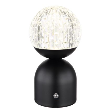 Globo - Сенсорна настільна LED лампа з регулюванням яскравості LED/2,5W/3,7V 2700/4000/6500K 1800 mAh USB чорний