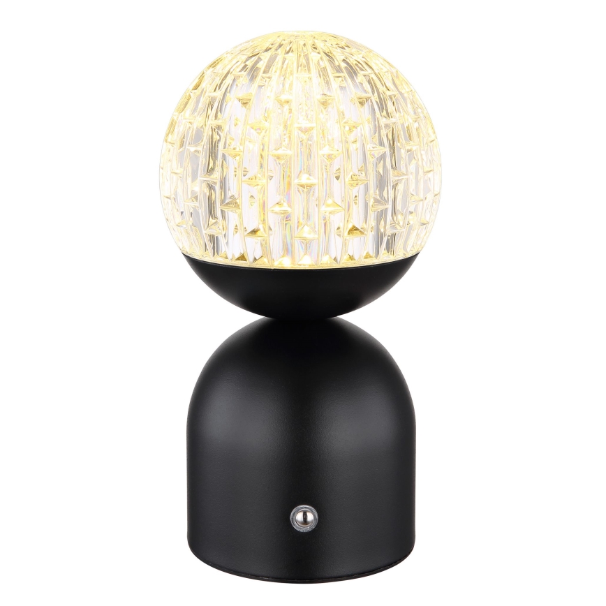 Globo - Сенсорна настільна LED лампа з регулюванням яскравості LED/2,5W/3,7V 2700/4000/6500K 1800 mAh USB чорний
