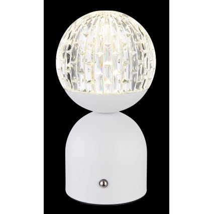 Globo - Сенсорна настільна LED лампа з регулюванням яскравості LED/2,5W/3,7V 2700/4000/65000K 1800 mAh USB білий