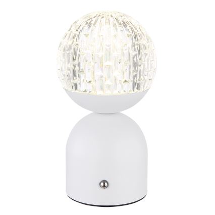 Globo - Сенсорна настільна LED лампа з регулюванням яскравості LED/2,5W/3,7V 2700/4000/65000K 1800 mAh USB білий