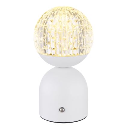 Globo - Сенсорна настільна LED лампа з регулюванням яскравості LED/2,5W/3,7V 2700/4000/65000K 1800 mAh USB білий
