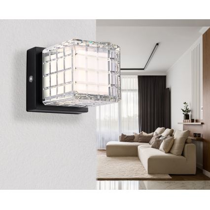 Globo - Сенсорна настільна LED лампа з регулюванням яскравості LED/2,5W/3,7V 2700K/4000K/6500K 1800 mAh USB чорний