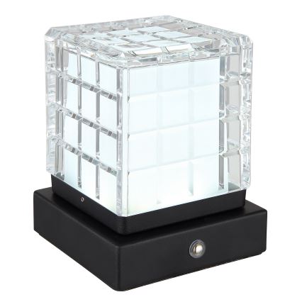 Globo - Светодиодная сенсорная настольная лампа с регулированием яркости LED/2,5W/3,7V 2700K/4000K/6500K 1800 mAh USB черный