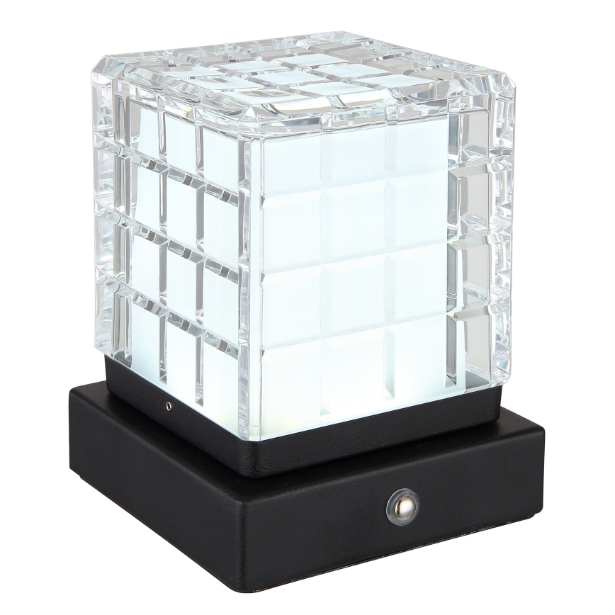 Globo - Светодиодная сенсорная настольная лампа с регулированием яркости LED/2,5W/3,7V 2700K/4000K/6500K 1800 mAh USB черный
