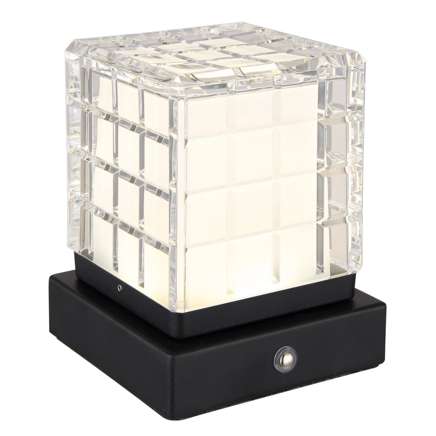 Globo - Светодиодная сенсорная настольная лампа с регулированием яркости LED/2,5W/3,7V 2700K/4000K/6500K 1800 mAh USB черный