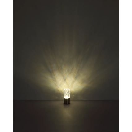 Globo - Сенсорна настільна LED лампа з регулюванням яскравості LED/2,5W/3,7V 2700K/4000K/6500K 1800 mAh USB чорний