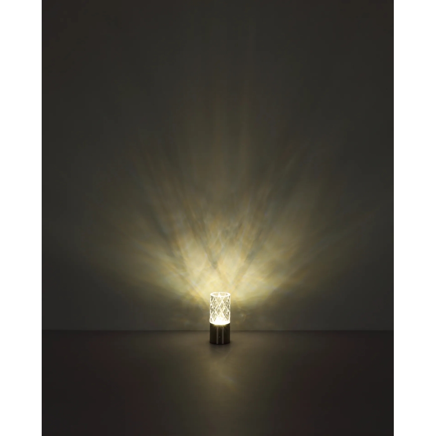 Globo - Сенсорна настільна LED лампа з регулюванням яскравості LED/2,5W/3,7V 2700K/4000K/6500K 1800 mAh USB чорний