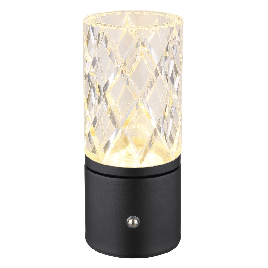 Globo - Сенсорна настільна LED лампа з регулюванням яскравості LED/2,5W/3,7V 2700K/4000K/6500K 1800 mAh USB чорний