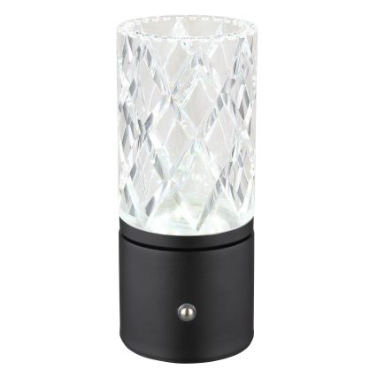 Globo - Сенсорна настільна LED лампа з регулюванням яскравості LED/2,5W/3,7V 2700K/4000K/6500K 1800 mAh USB чорний
