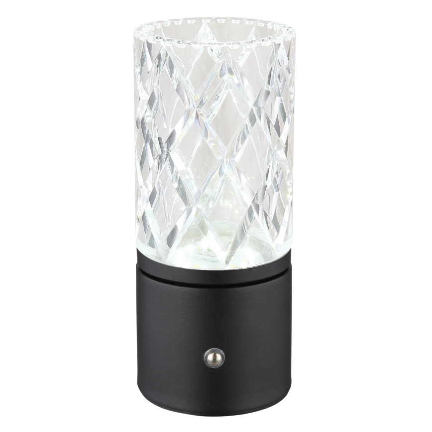 Globo - Сенсорна настільна LED лампа з регулюванням яскравості LED/2,5W/3,7V 2700K/4000K/6500K 1800 mAh USB чорний