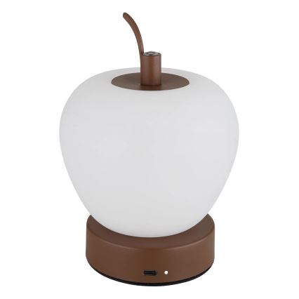 Globo - Сенсорна настільна LED лампа з регулюванням яскравості LED/2W/3,7V 2700K/4000K/6500K 1200 mAh USB коричневий