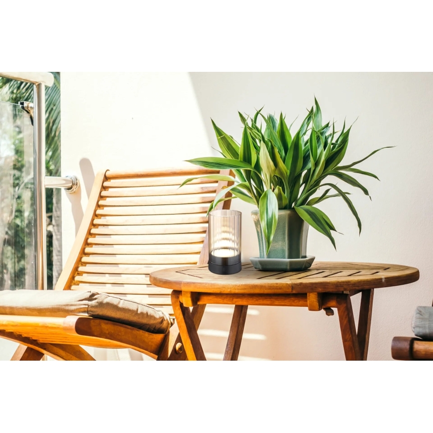 Globo - Светодиодная уличная аккумуляторная сенсорная настольная лампа с регулированием яркости LED/2W/3,7V 2700/4000/6500K 1200mAh IP44 бежевый