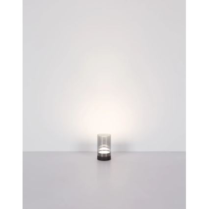 Globo - Светодиодная уличная аккумуляторная сенсорная настольная лампа с регулированием яркости LED/2W/3,7V 2700/4000/6500K 1200mAh IP44 серый