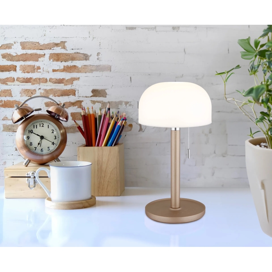 Globo - LED настільна лампа з акумулятором LED/1,5W/3,7V 3000/4200/6000K 1800mAh коричнева