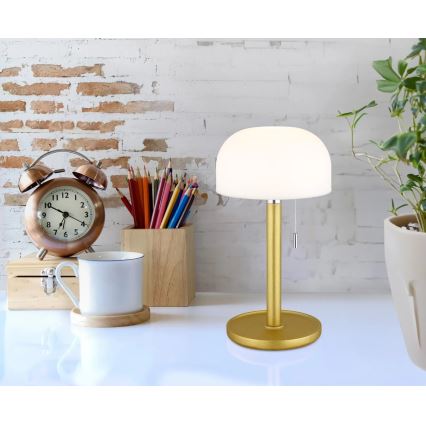 Globo - LED Акумуляторна настільна лампа LED/1,5W/3,7V 3000/4200/6000K 1800mAh латунь
