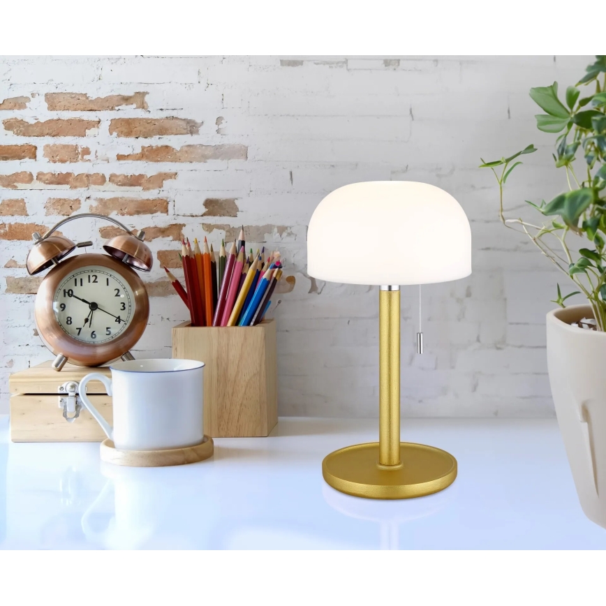 Globo - LED Акумуляторна настільна лампа LED/1,5W/3,7V 3000/4200/6000K 1800mAh латунь