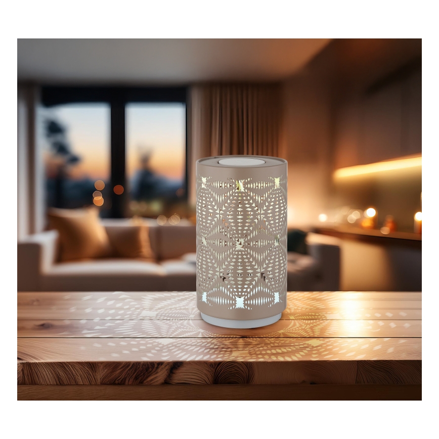 Globo - LED RGB Сенсорна акумуляторна настільна лампа LED/1W/5V 500 mAh коричневий