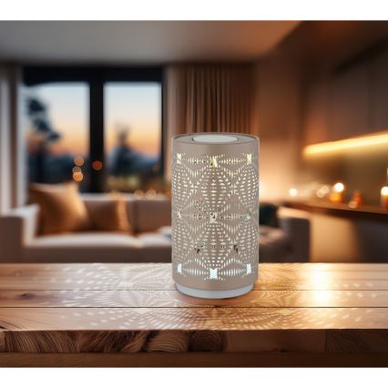 Globo - Світлодіодна RGB сенсорна настільна лампа з зарядкою LED/1W/5V 500 mAh коричнева