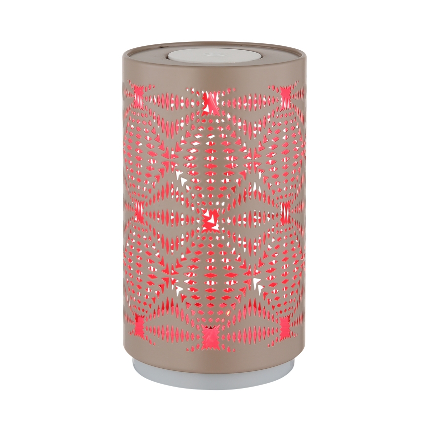 Globo - Світлодіодна RGB сенсорна настільна лампа з зарядкою LED/1W/5V 500 mAh коричнева