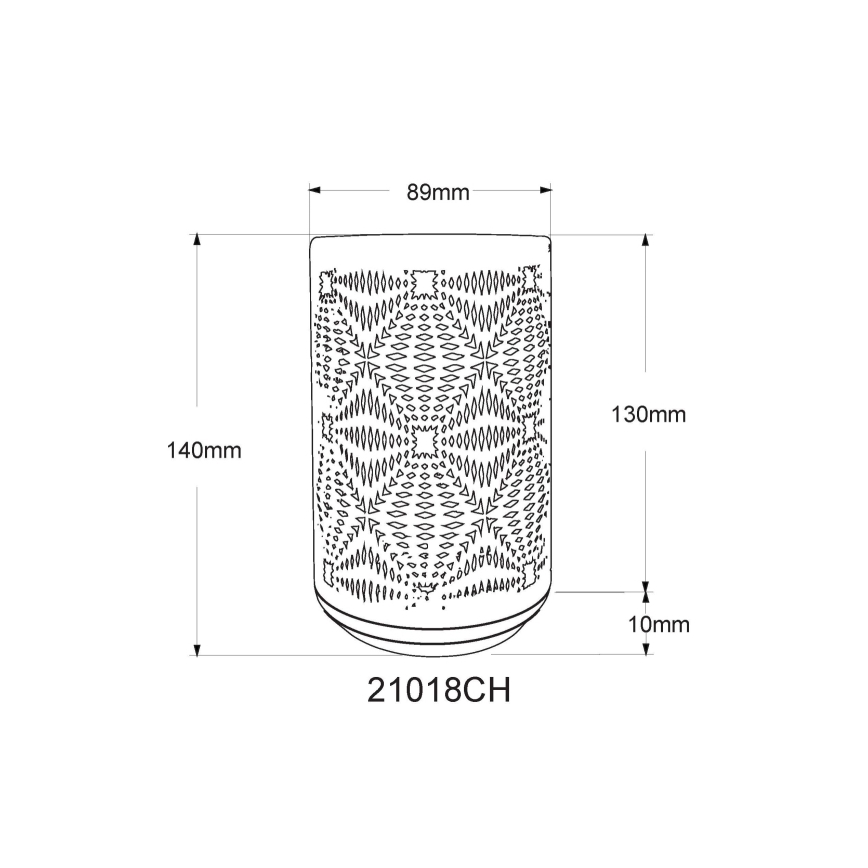 Globo - Світлодіодна RGB сенсорна настільна лампа з зарядкою LED/1W/5V 500 mAh коричнева