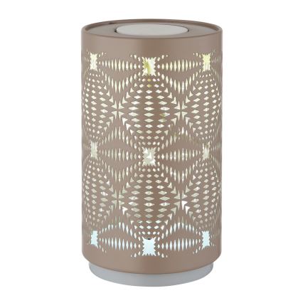 Globo - Светодиодная сенсорная аккумуляторная настольная RGB-лампа LED/1W/5V 500 mAh коричневый