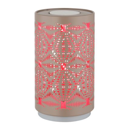 Globo - Светодиодная сенсорная аккумуляторная настольная RGB-лампа LED/1W/5V 500 mAh коричневый