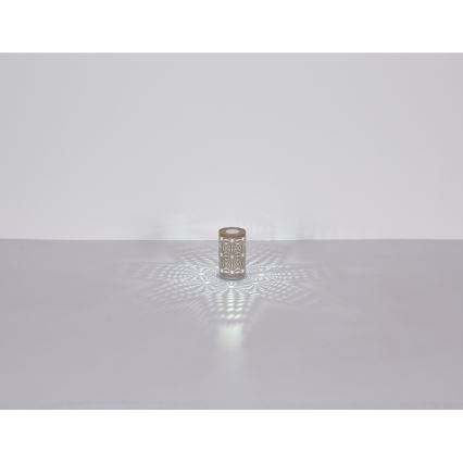 Globo - Светодиодная сенсорная аккумуляторная настольная RGB-лампа LED/1W/5V 500 mAh коричневый