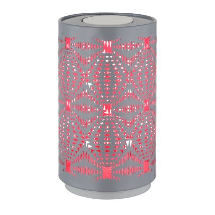 Globo - LED RGB Сенсорна акумуляторна настільна лампа LED/1W/5V 500 mAh сірий