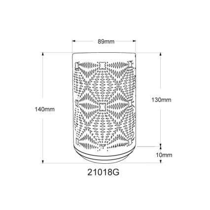 Globo - LED RGB Сенсорна акумуляторна настільна лампа LED/1W/5V 500 mAh сірий