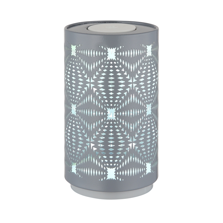 Globo - Светодиодная RGB сенсорная настольная лампа с зарядкой LED/1W/5V 500 мАч серая