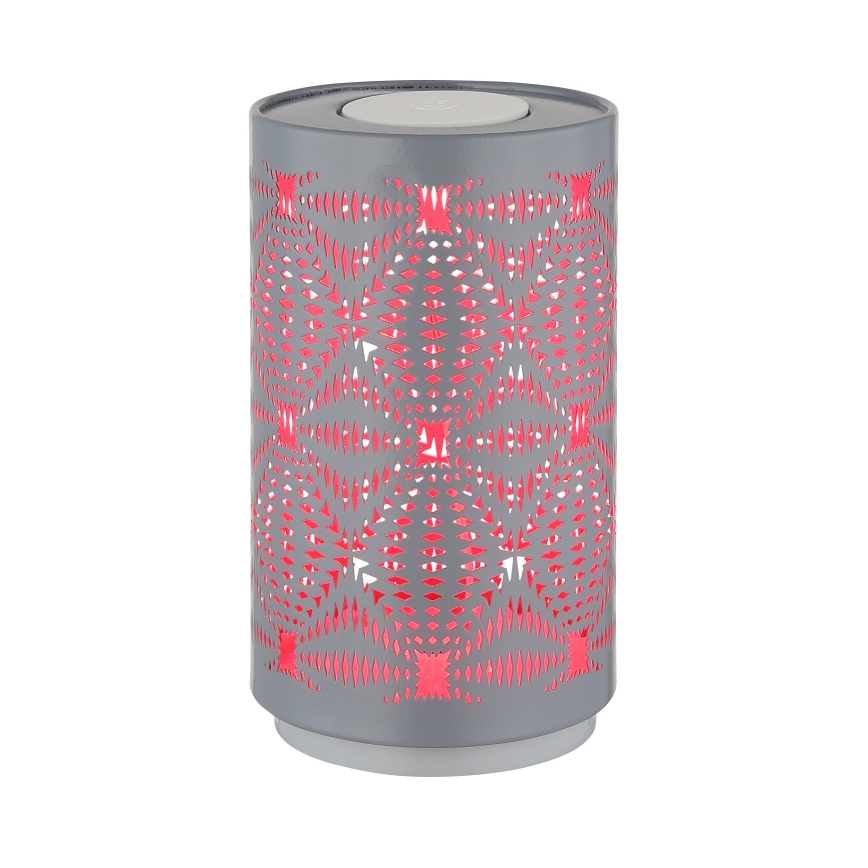 Globo - Светодиодная RGB сенсорная настольная лампа с зарядкой LED/1W/5V 500 мАч серая