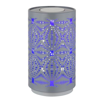 Globo - Светодиодная RGB сенсорная настольная лампа с зарядкой LED/1W/5V 500 мАч серая