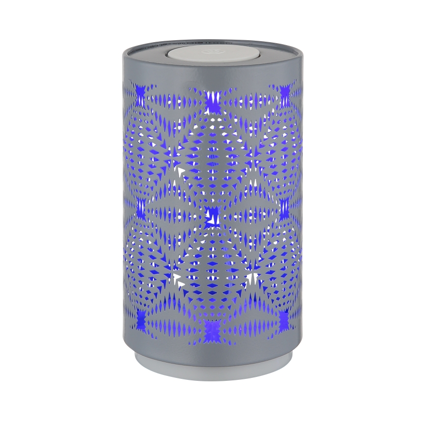 Globo - Светодиодная RGB сенсорная настольная лампа с зарядкой LED/1W/5V 500 мАч серая