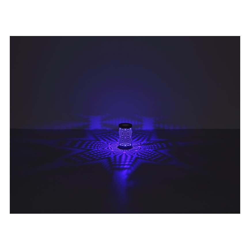 Globo - Светодиодная RGB сенсорная настольная лампа с зарядкой LED/1W/5V 500 мАч серая