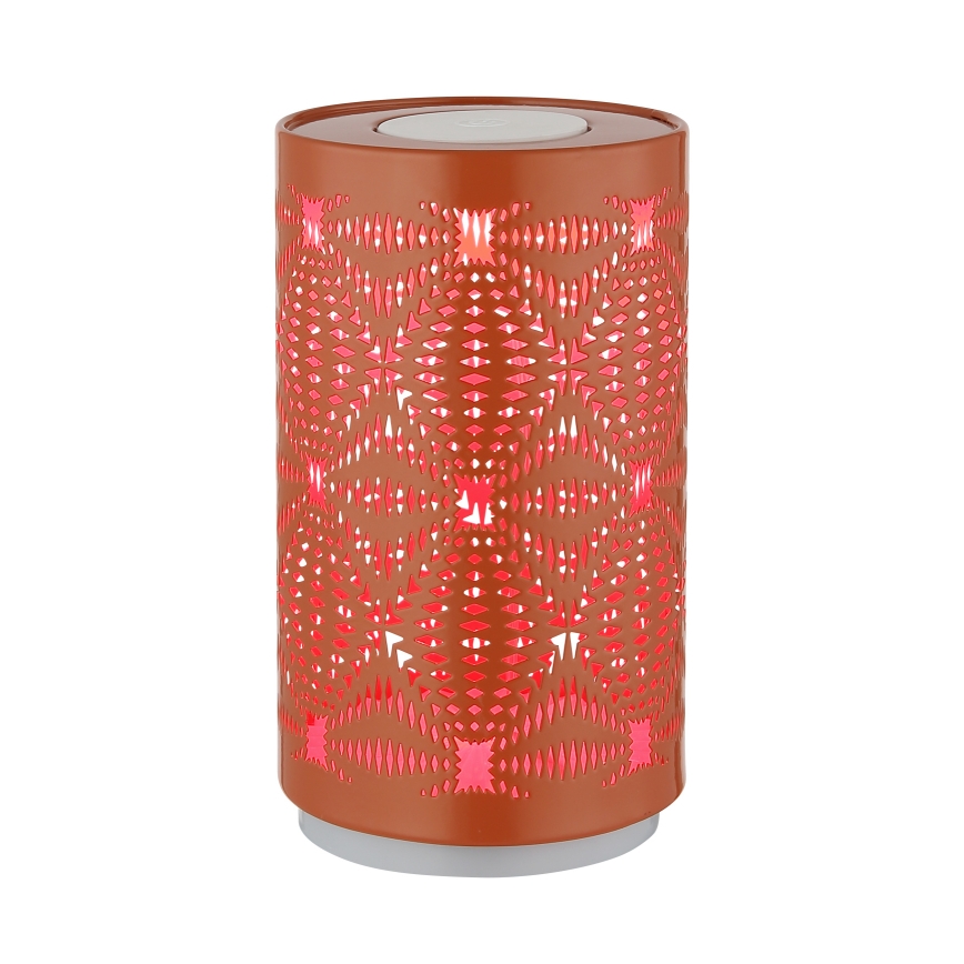 Globo - LED RGB Сенсорна акумуляторна настільна лампа LED/1W/5V 500 mAh мідний