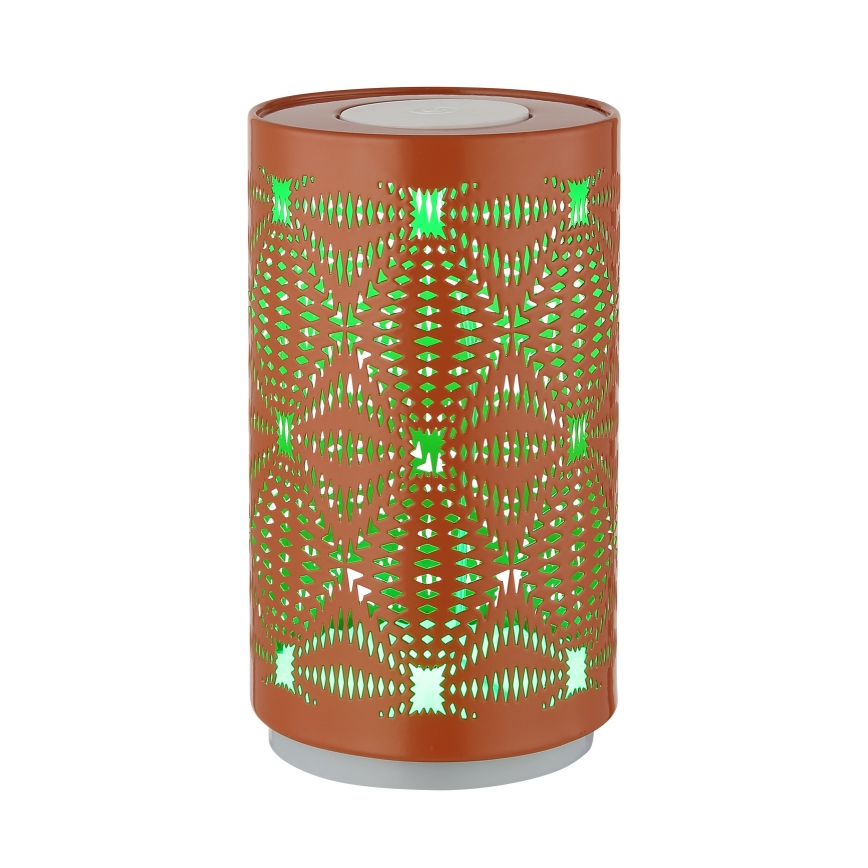 Globo - Светодиодная RGB сенсорная настольная лампа с зарядкой LED/1W/5V 500 мАч медного цвета