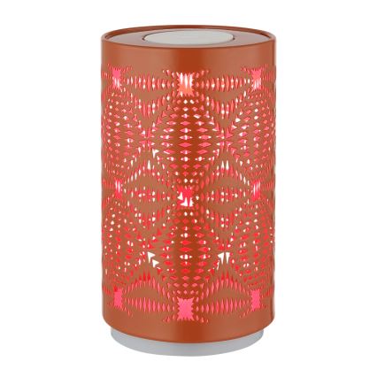 Globo - Светодиодная сенсорная аккумуляторная настольная RGB-лампа LED/1W/5V 500 mAh медный