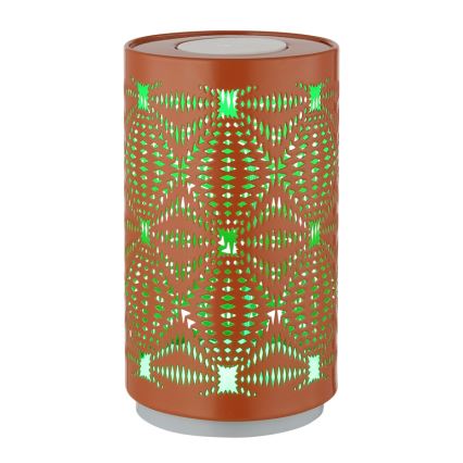 Globo - Светодиодная сенсорная аккумуляторная настольная RGB-лампа LED/1W/5V 500 mAh медный