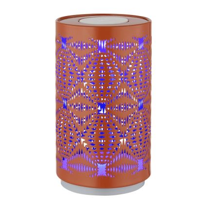 Globo - Светодиодная сенсорная аккумуляторная настольная RGB-лампа LED/1W/5V 500 mAh медный
