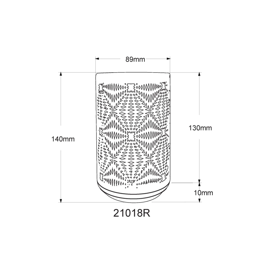 Globo - Светодиодная сенсорная аккумуляторная настольная RGB-лампа LED/1W/5V 500 mAh медный