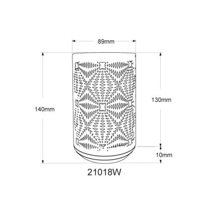 Globo - LED RGB Сенсорна акумуляторна настільна лампа LED/1W/5V 500 mAh білий