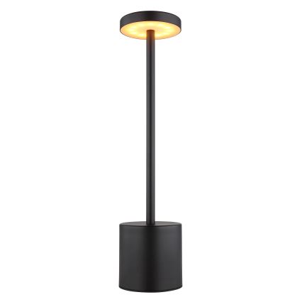 Globo - Сенсорна настільна LED лампа з регулюванням яскравості LED/1,2W/3,7V 2000K/3500K/7000K 1200 mAh USB чорний