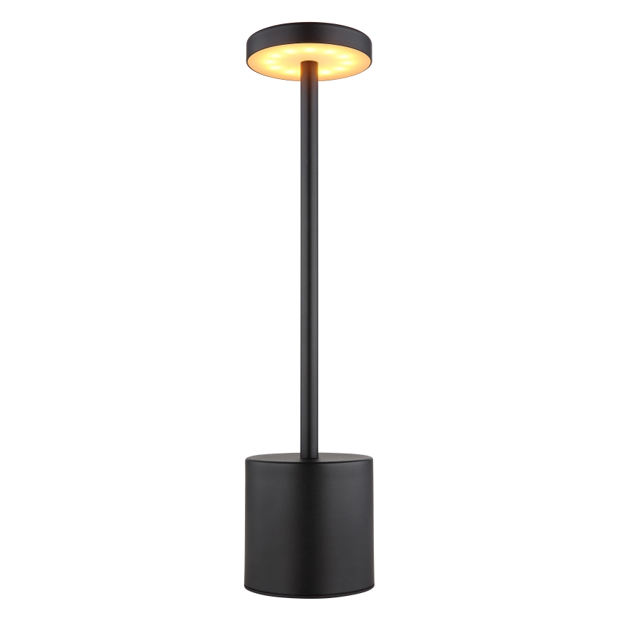 Globo - Сенсорна настільна LED лампа з регулюванням яскравості LED/1,2W/3,7V 2000K/3500K/7000K 1200 mAh USB чорний