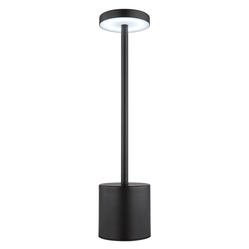 Globo - Сенсорна настільна LED лампа з регулюванням яскравості LED/1,2W/3,7V 2000K/3500K/7000K 1200 mAh USB чорний