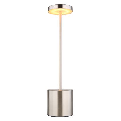 Globo - Сенсорна настільна LED лампа з регулюванням яскравості LED/1,2W/3,7V 2000K/3500K/7000K 1200 mAh USB матовий хром