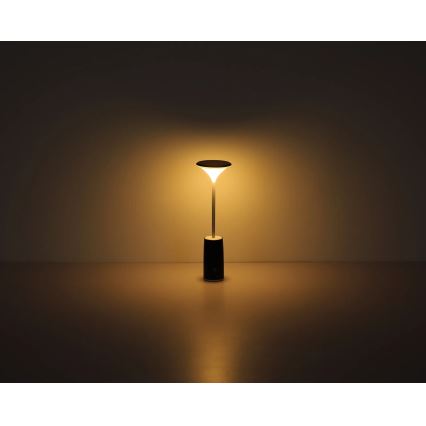 Globo - LED Акумуляторна сенсорна настільна лампа з регулюванням яскравості LED/1,2W/3,7V 3000K 1500mAh чорний