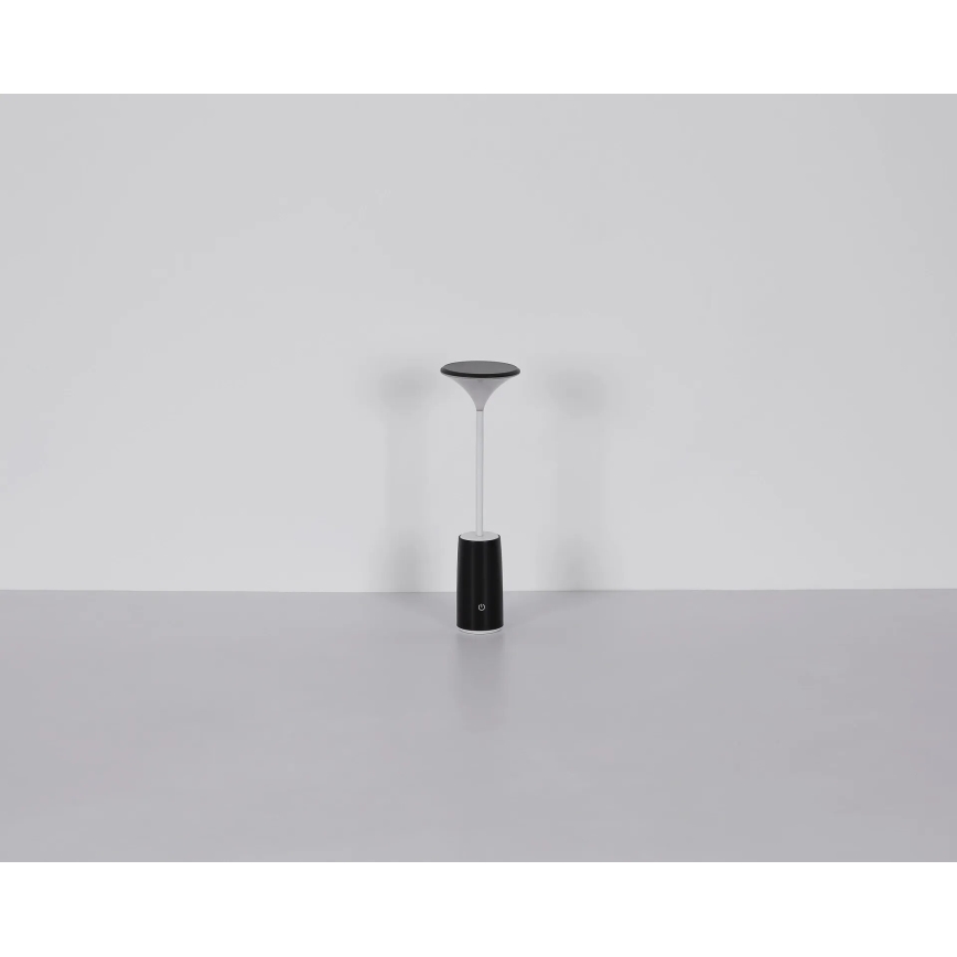 Globo - LED Акумуляторна сенсорна настільна лампа з регулюванням яскравості LED/1,2W/3,7V 3000K 1500mAh чорний