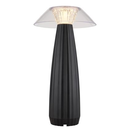 Globo - LED Акумуляторна сенсорна настільна лампа з регулюванням яскравості LED/1W/3,7V 3000K 1200mAh чорний