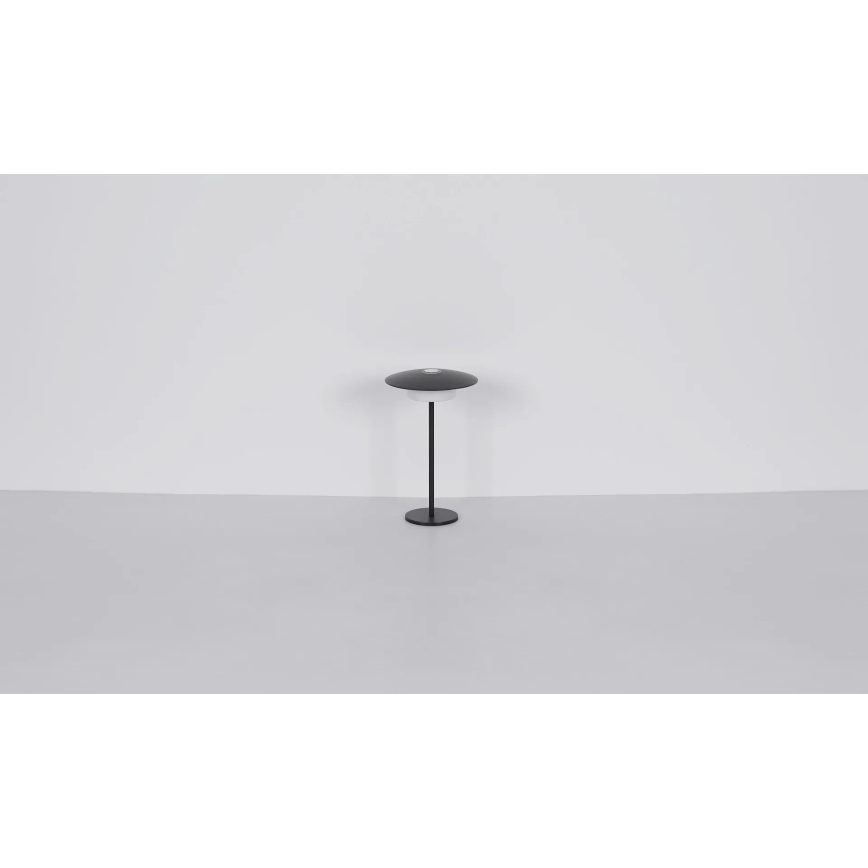 Globo - LED Вулична акумуляторна сенсорна настільна лампа LED/3W/3,7V 1800/2700/3000K IP44 1800 mAh сірий
